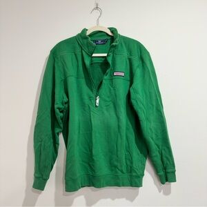 Kelly Green Vineyard Vines Green Quarter-Zip Sweatshirt